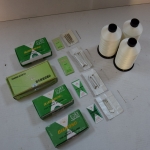 Needles, hook needles, perforators and threads for book sewing machines